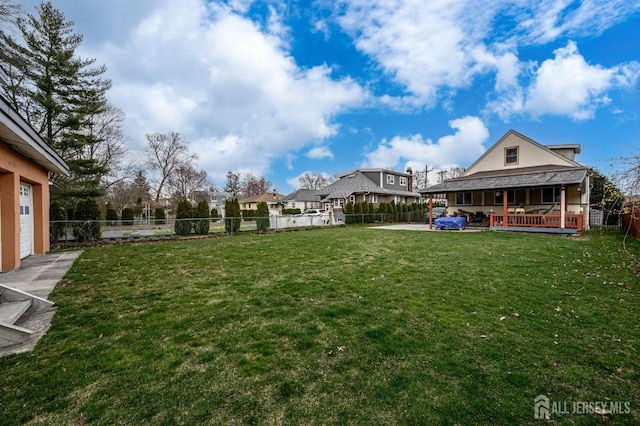 1156 Kline Pl, Rahway, NJ 07065 - fenced backyard with a patio area
