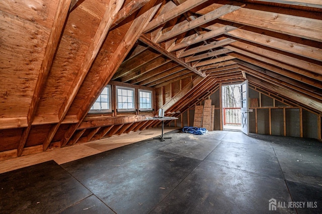 1156 Kline Pl, Rahway, NJ 07065 - unfinished attic featuring plenty of natural light