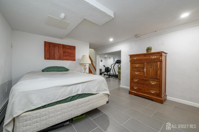 1156 Kline Pl, Rahway, NJ 07065 - bedroom with recessed lighting and baseboard heating