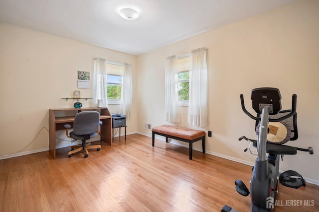 44 Frost Ave, East Brunswick, NJ 08816 - office area featuring light wood-style floors and baseboards