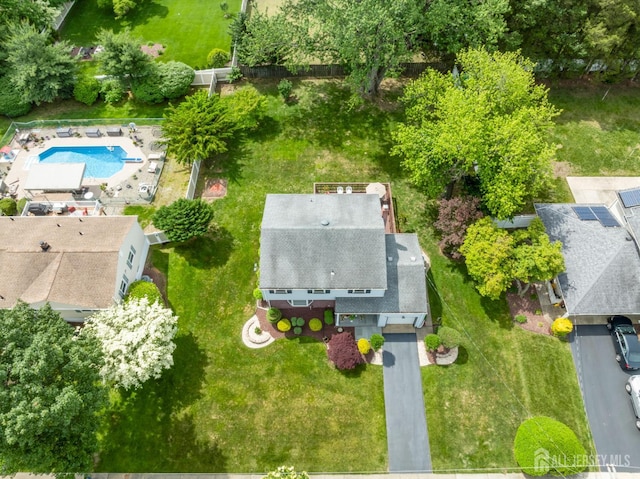 44 Frost Ave, East Brunswick, NJ 08816 - drone / aerial view of a pool