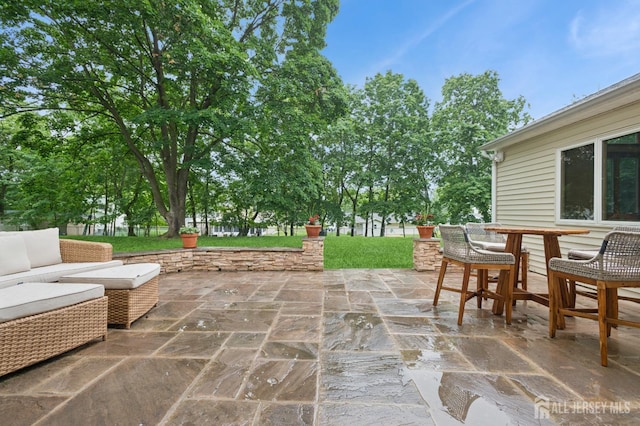6 Steven Rd, South Brunswick, NJ 08824 - view of patio featuring an outdoor hangout area