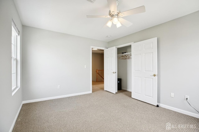 415 Lorillard Ave, Union Beach, NJ 07735 - unfurnished bedroom with baseboards, light carpet, and a closet