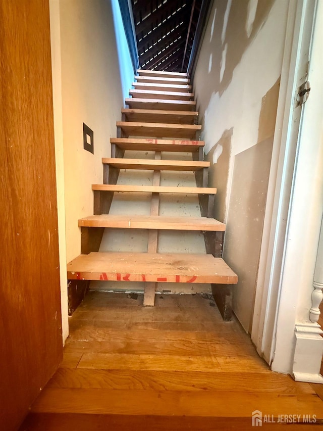 451 E Main St, Somerville, NJ 08876 - stairs with wood-type flooring