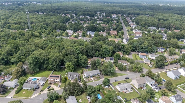 17 Duane St, Jamesburg, NJ 08831 - aerial overview of property's location featuring a forest and nearby suburban area