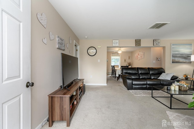 17 Duane St, Jamesburg, NJ 08831 - living area with light carpet and ceiling fan
