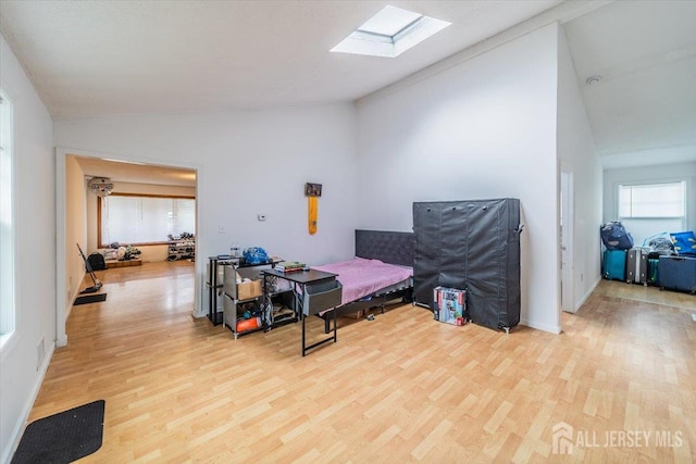 36 Henry St, Edison, NJ 08820 - office with vaulted ceiling, healthy amount of natural light, light wood finished floors, and a skylight