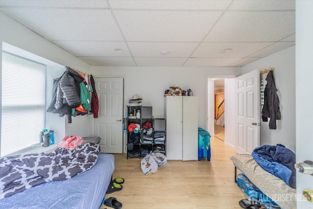 36 Henry St, Edison, NJ 08820 - bedroom with a paneled ceiling and light wood finished floors