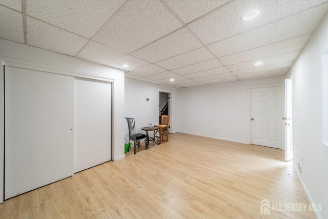 36 Henry St, Edison, NJ 08820 - finished basement featuring wood finished floors and recessed lighting