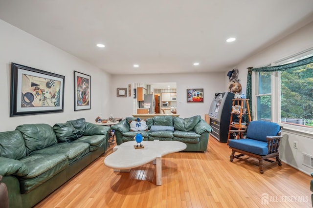 20 Buffalo Run, East Brunswick, NJ 08816 - living area with light wood-style floors and recessed lighting