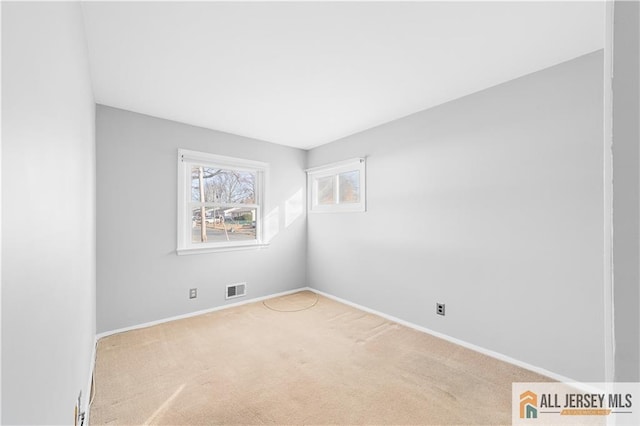 view of carpeted empty room