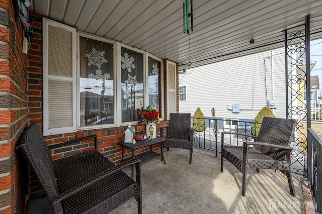 view of patio with covered porch