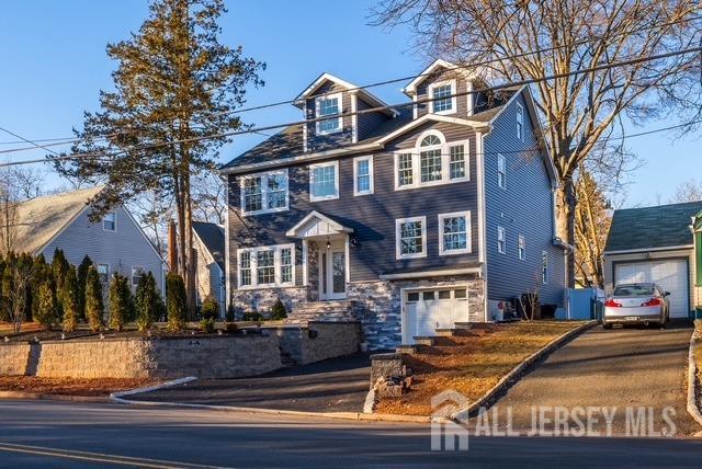 view of front facade featuring stone siding