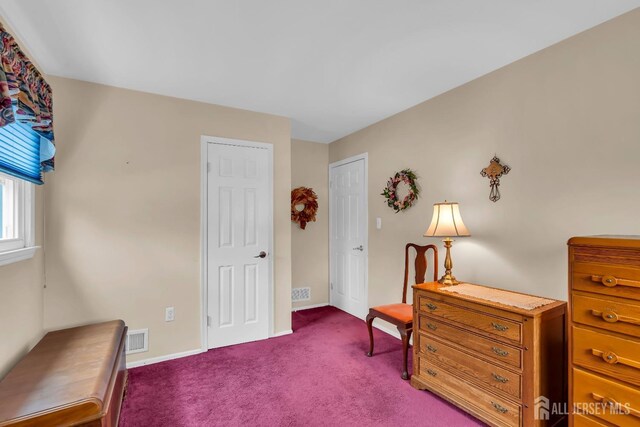 423 Brentwood Dr, Piscataway, NJ 08854 - sitting room with dark carpet and baseboards