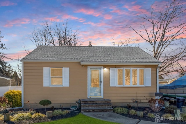 view of bungalow