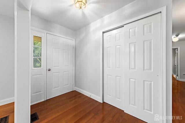 15-A Betsy Ross Dr, Monroe, NJ 08831 - entryway with baseboards and dark wood-type flooring