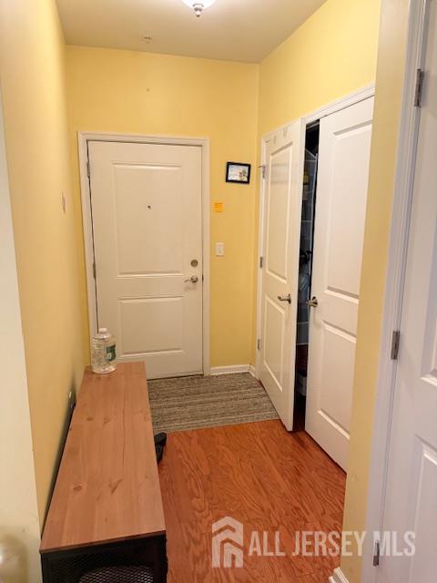 437 NE Micali Way S, Plainfield, NJ 07080 - hallway featuring wood finished floors and baseboards