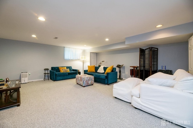 4 Linda Ct, Old Bridge, NJ 08879 - carpeted living room with recessed lighting and baseboards