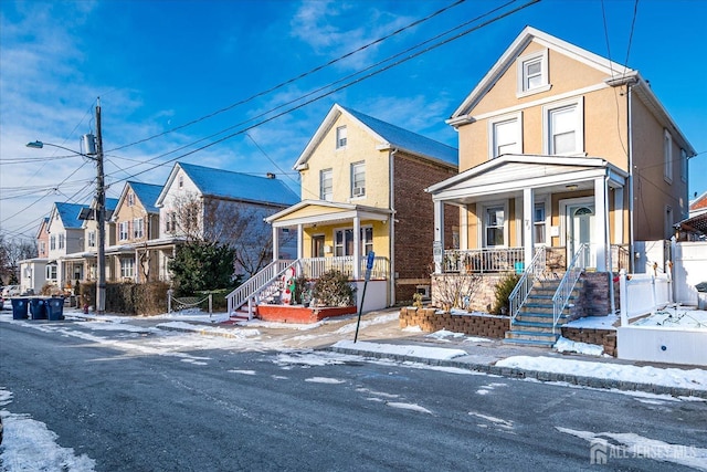 front of property featuring a porch