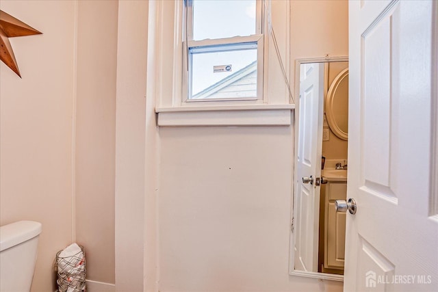 interior space featuring toilet