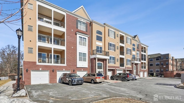 view of property featuring an attached garage