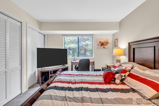 bedroom with carpet flooring