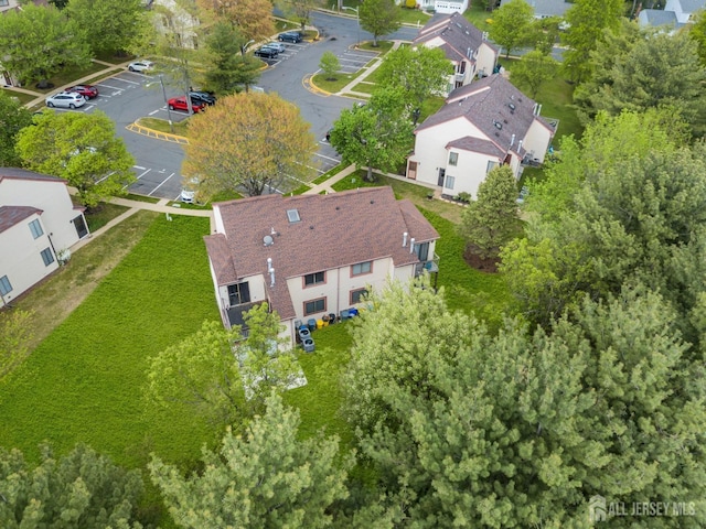 drone / aerial view featuring a residential view