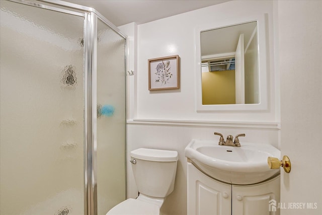 61 Thomas St, Metuchen, NJ 08840 - full bathroom with a shower stall, vanity, and toilet