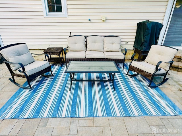 view of patio / terrace with an outdoor hangout area