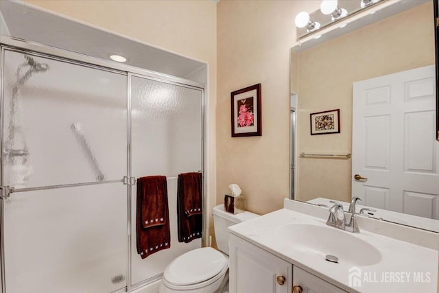 35 Brighton Ct, Monroe, NJ 08831 - full bath featuring a stall shower, vanity, and toilet