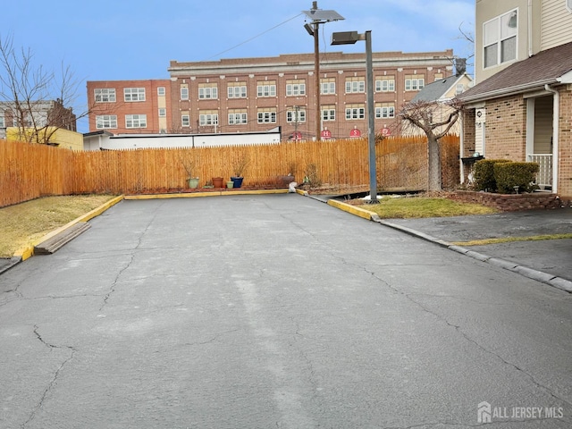 exterior space with fence