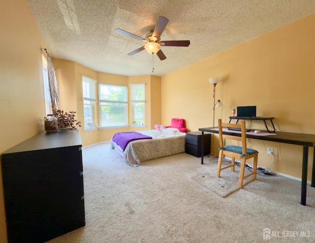 67 Nova Dr, Piscataway, NJ 08854 - bedroom with carpet flooring, a textured ceiling, and a desk