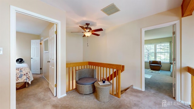 1014 Hemlock Ct, South Brunswick, NJ 08852 - corridor featuring carpet flooring, an upstairs landing, and baseboards