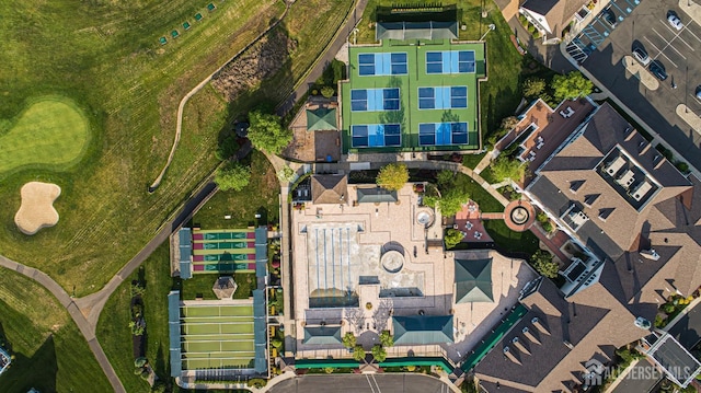 aerial view of residential area
