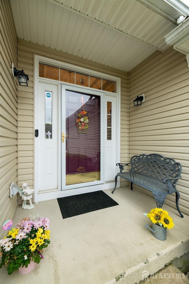 view of exterior entry