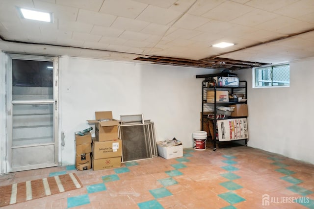 113 Coleman St, Middlesex, NJ 08846 - below grade area with tile patterned floors