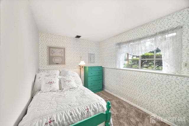 29 Mitchell Ave, Piscataway, NJ 08854 - bedroom with wallpapered walls and carpet floors