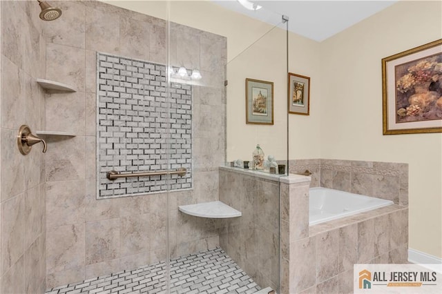1109 Enclave Cir, Franklin, NJ 08873 - full bath featuring a bath and tiled shower