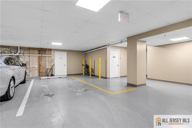 1109 Enclave Cir, Franklin, NJ 08873 - parking deck featuring baseboards