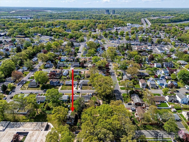 50 Lilac St, Edison, NJ 08817 - aerial view of property and surrounding area with nearby suburban area