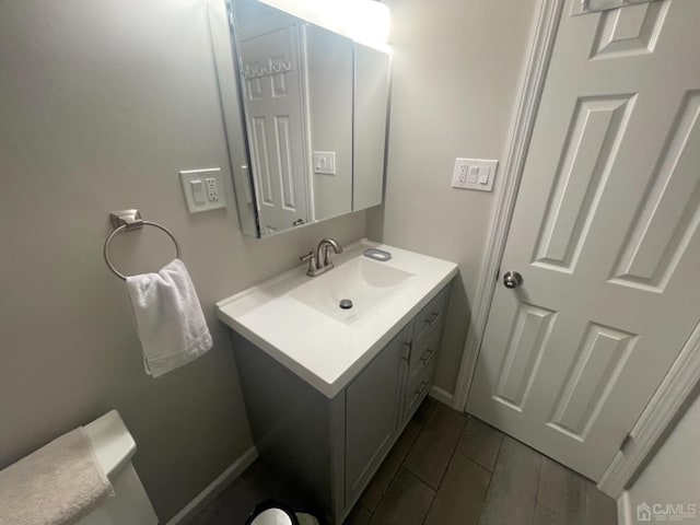 bathroom featuring vanity