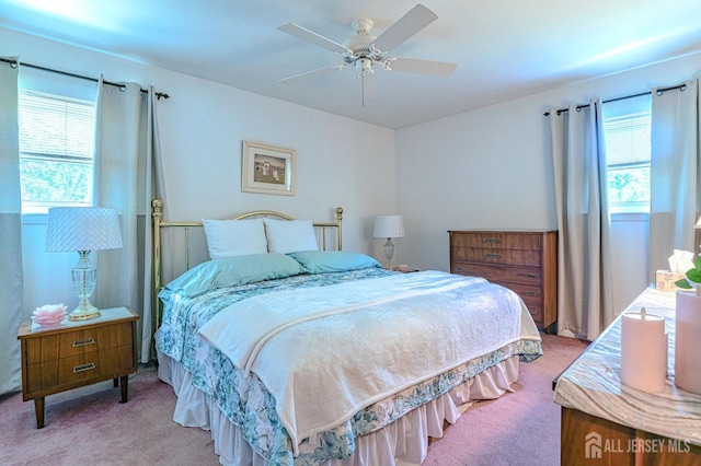 24 Grand Ave, South River, NJ 08882 - carpeted bedroom featuring a ceiling fan