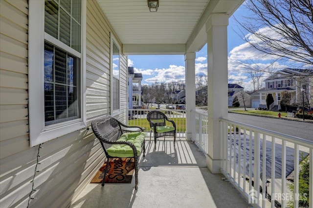 balcony with a porch