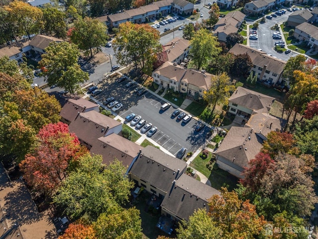 bird's eye view with a residential view