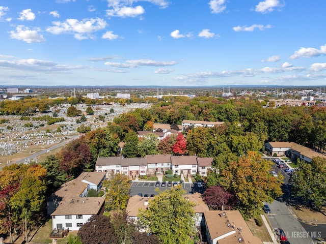 bird's eye view with a residential view