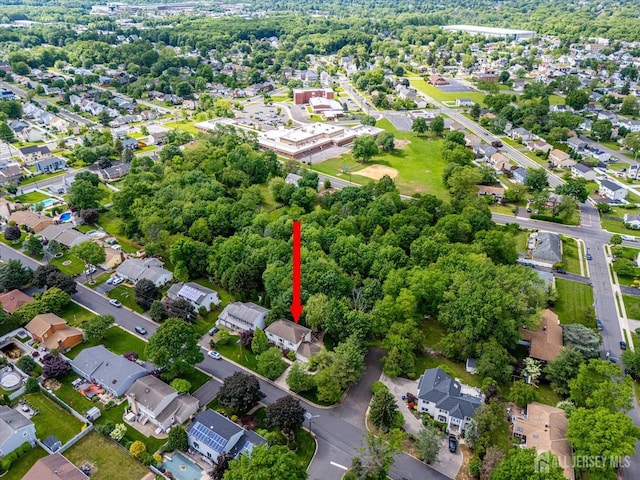 147 Smith St, South Plainfield, NJ 07080 - aerial view of property and surrounding area with nearby suburban area