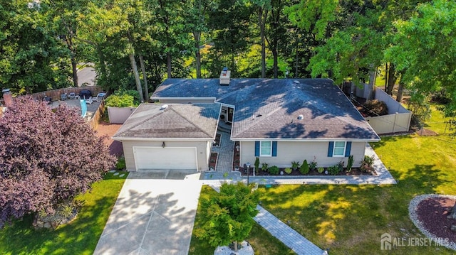 birds eye view of property