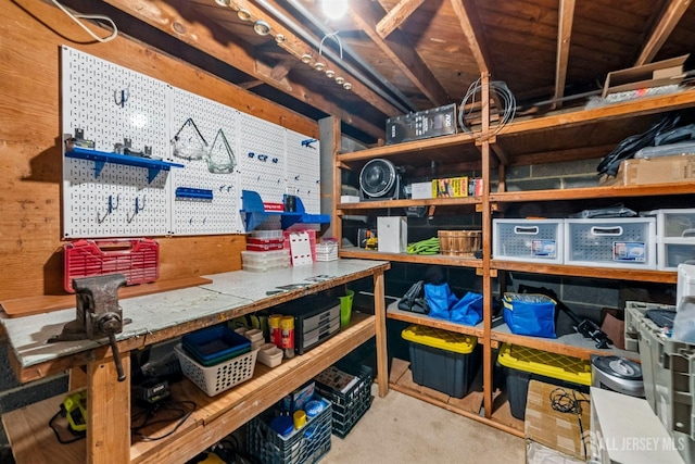 view of storage room