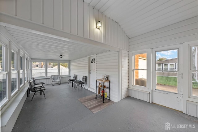 view of sunroom / solarium