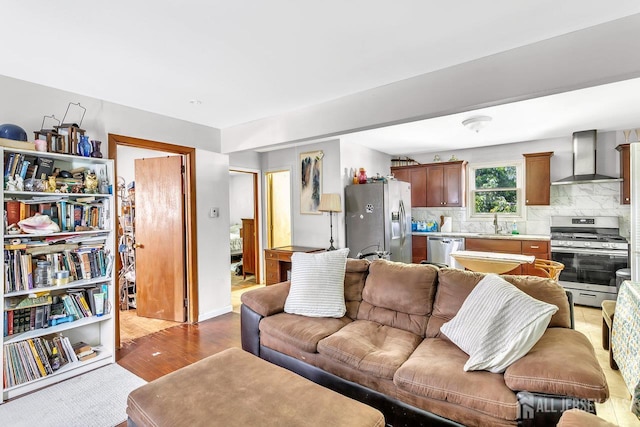 230 Creek Rd, Keansburg, NJ 07734 - living room featuring wood finished floors